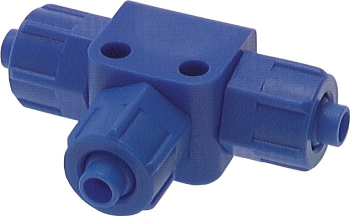 Raccord en T en PVC 8x6 à emboîtement [5 Pièces].