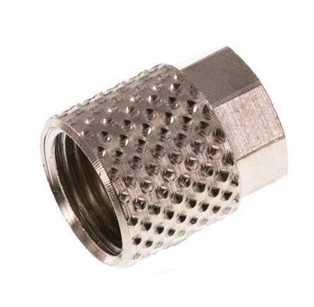 Écrou-raccord en laiton nickelé 6x4mm (M8x0.75) [20 pièces].