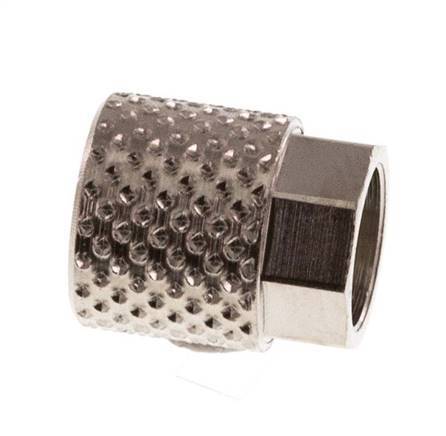 Écrou-raccord en laiton nickelé 6x4mm (M8x0.75) [20 pièces].