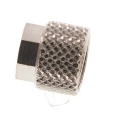 Écrou-raccord en laiton nickelé 6x4mm (M10x1) [20 pièces].