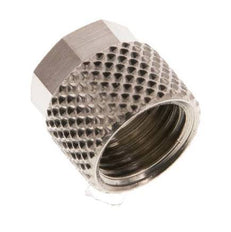 Écrou-raccord en laiton nickelé 6x4mm (M10x1) [20 pièces].