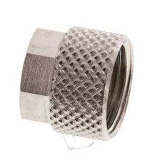 Écrou-raccord en laiton nickelé 8x6mm (M12x1) [20 pièces].