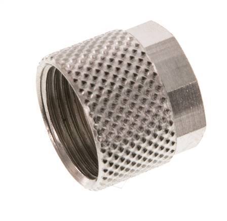 Écrou-raccord en laiton nickelé 10x8mm (M14x1) [10 pièces].