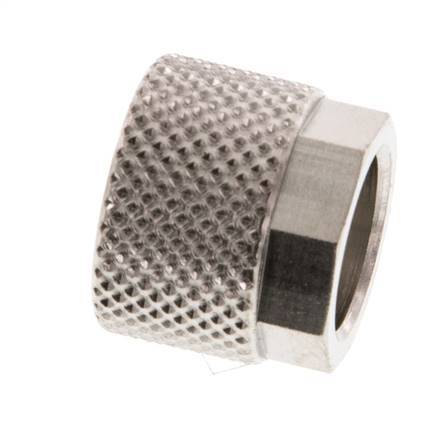 Écrou-raccord en laiton nickelé 10x8mm (M14x1) [10 pièces].