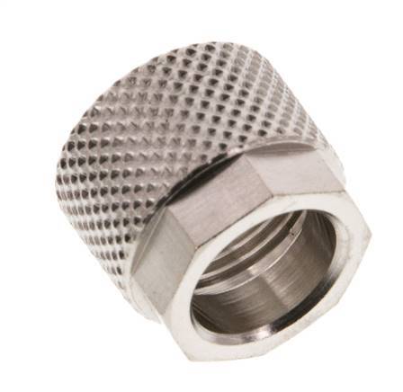Écrou-raccord en laiton nickelé 10x8mm (M14x1) [10 pièces].