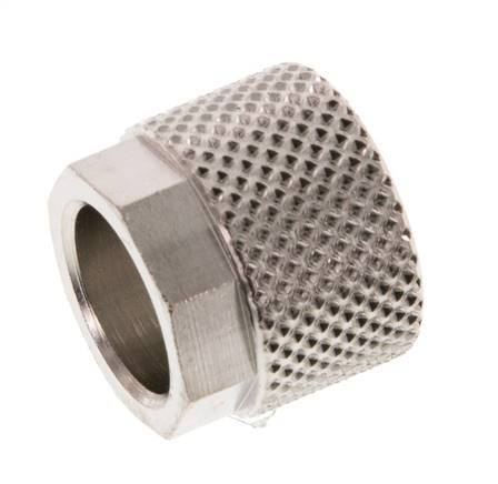 Écrou-raccord en laiton nickelé 10x8mm (M14x1) [10 pièces].