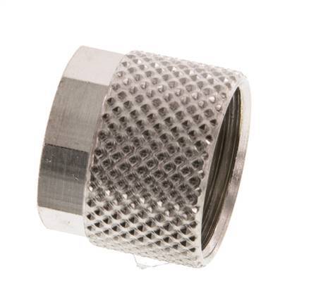 Écrou-raccord en laiton nickelé 10x8mm (M14x1) [10 pièces].
