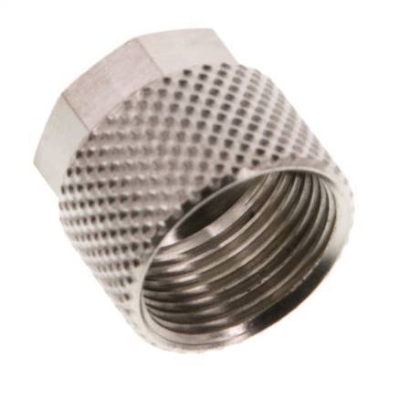 Écrou-raccord en laiton nickelé 10x8mm (M14x1) [10 pièces].