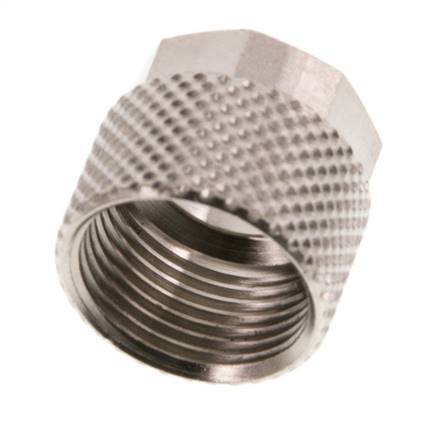Écrou-raccord en laiton nickelé 10x8mm (M14x1) [10 pièces].