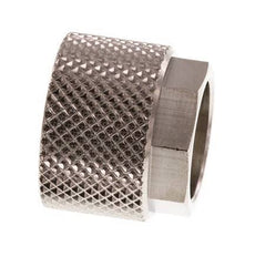 12x10mm (M16x1) Nickel-plated Brass Union Nut [10 Pieces]