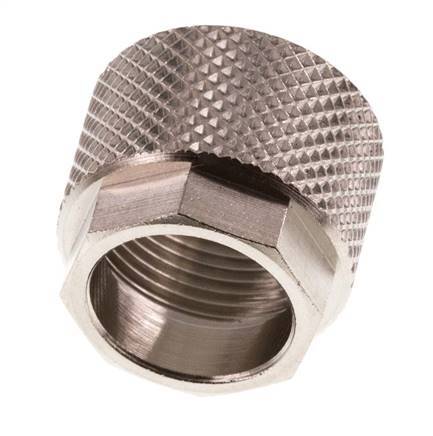 Écrou-raccord en laiton nickelé 12x10mm (M16x1) [10 pièces].