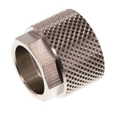 Écrou-raccord en laiton nickelé 12x10mm (M16x1) [10 pièces].
