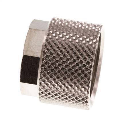 Écrou-raccord en laiton nickelé 12x10mm (M16x1) [10 pièces].