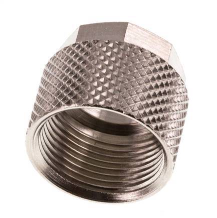 Écrou-raccord en laiton nickelé 12x10mm (M16x1) [10 pièces].