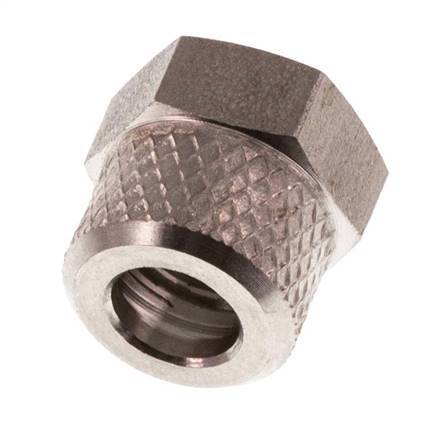Écrou-raccord en acier inoxydable 6x4mm (M10x1) [2 pièces]