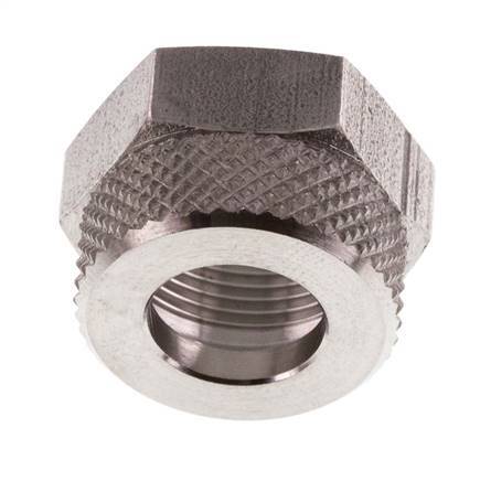 Écrou-raccord en acier inoxydable 10x8mm (M16x1)