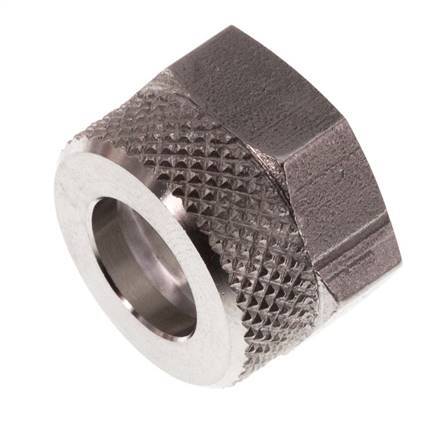 Écrou-raccord en acier inoxydable 10x8mm (M16x1)