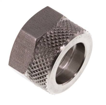 12x10mm (M16x1) Écrou-raccord en acier inoxydable
