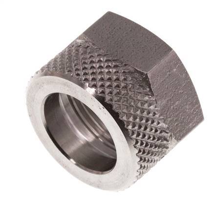 12x10mm (M16x1) Écrou-raccord en acier inoxydable