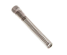 8x6mm (M12x1) Écrou-union en laiton nickelé Protection contre les courbures [2 pièces]