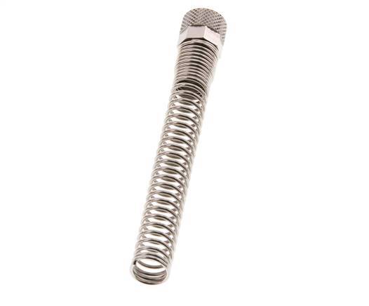 8x6mm (M12x1) Écrou-union en laiton nickelé Protection contre les courbures [2 pièces]