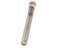 8x6mm (M12x1) Écrou-union en laiton nickelé Protection contre les courbures [2 pièces]