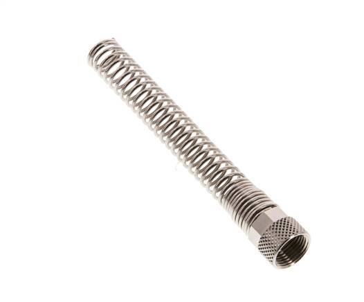 8x6mm (M12x1) Écrou-union en laiton nickelé Protection contre les courbures [2 pièces]