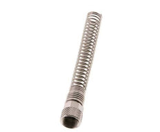 8x6mm (M12x1) Écrou-union en laiton nickelé Protection contre les courbures [2 pièces]