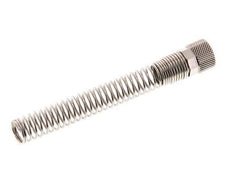 10x8mm (M14x1) Écrou-union en laiton nickelé Protection contre les courbures [2 pièces]