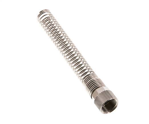 10x8mm (M14x1) Écrou-union en laiton nickelé Protection contre les courbures [2 pièces]