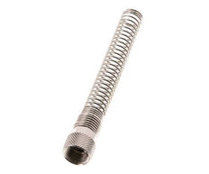 10x8mm (M14x1) Écrou-union en laiton nickelé Protection contre les courbures [2 pièces]