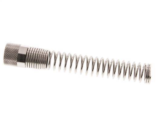 12x10mm (M16x1) Écrou-union en laiton nickelé Protection contre les courbures [2 pièces]