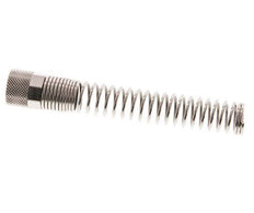 12x10mm (M16x1) Écrou-union en laiton nickelé Protection contre les courbures [2 pièces]