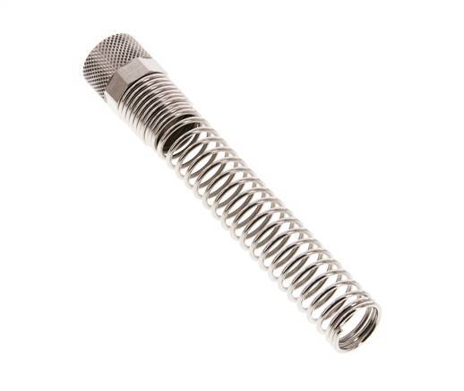 12x10mm (M16x1) Écrou-union en laiton nickelé Protection contre les courbures [2 pièces]