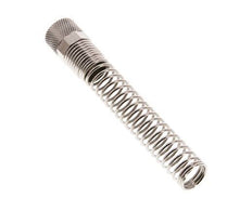 12x10mm (M16x1) Écrou-union en laiton nickelé Protection contre les courbures [2 pièces]