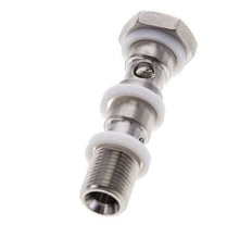 Boulon Banjo 2 voies en acier inoxydable avec filetage mâle G1/8'' PTFE L40mm