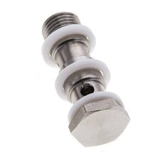 2-way Stainless Steel Banjo Bolt with G1/4'' Male Threads PTFE L42mm