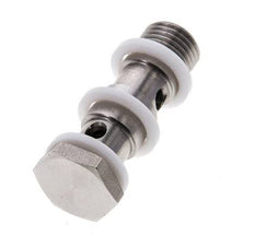 Boulon banjo 2 voies en acier inoxydable avec filetage mâle G1/4'' PTFE L42mm
