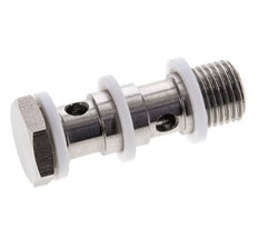 Boulon banjo 2 voies en acier inoxydable avec filetage mâle G1/4'' PTFE L42mm