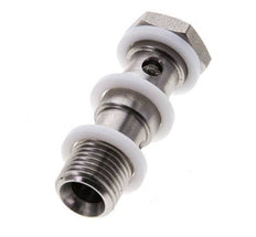 Boulon banjo 2 voies en acier inoxydable avec filetage mâle G1/4'' PTFE L42mm