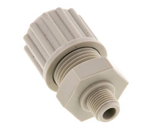12x9mm & G1/8'' PP Raccord à compression droit avec filets mâles 10 bar