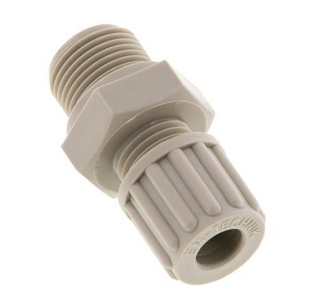 8x6mm & G3/8'' PP Raccord à compression droit avec filets mâles 10 bar