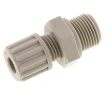 8x6mm & G3/8'' PP Raccord à compression droit avec filets mâles 10 bar