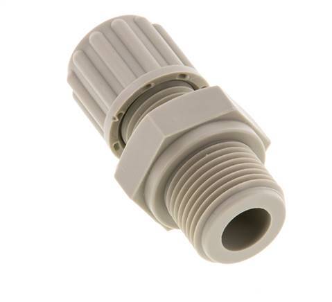 8x6mm & G3/8'' PP Raccord à compression droit avec filets mâles 10 bar