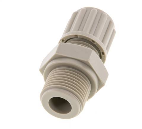 8x6mm & G3/8'' PP Raccord à compression droit avec filets mâles 10 bar