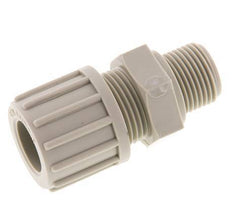 14x12mm & G3/8'' PP Raccord à compression droit avec filets mâles 10 bar