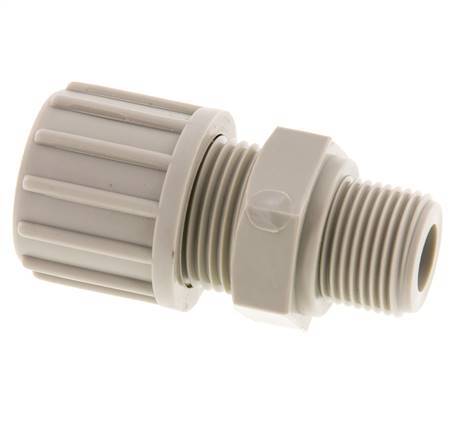 14x12mm & G3/8'' PP Raccord à compression droit avec filets mâles 10 bar