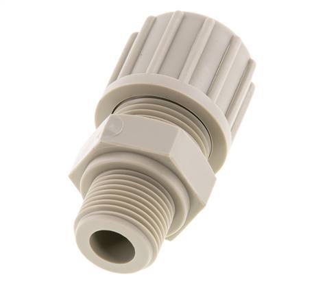 14x12mm & G3/8'' PP Raccord à compression droit avec filets mâles 10 bar
