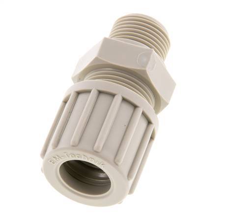 14x12mm & G3/8'' PP Raccord à compression droit avec filets mâles 10 bar