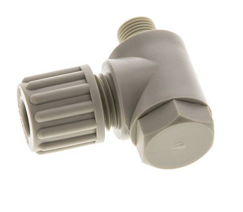 8x6mm & G1/8'' Raccord à compression coude en PP avec filets mâles avec boulon banjo 10 bar